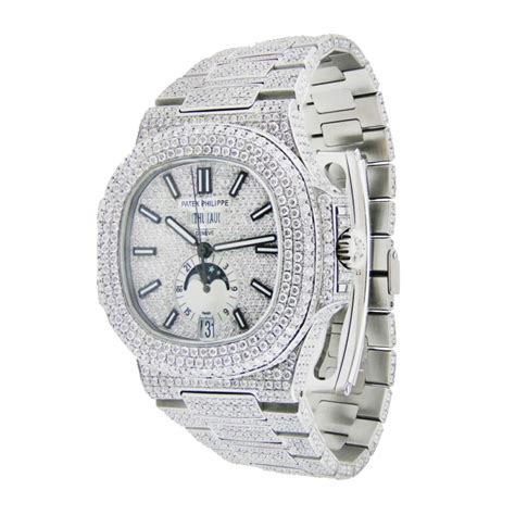 patek philippe geneve iced out|buy Patek Philippe nautilus.